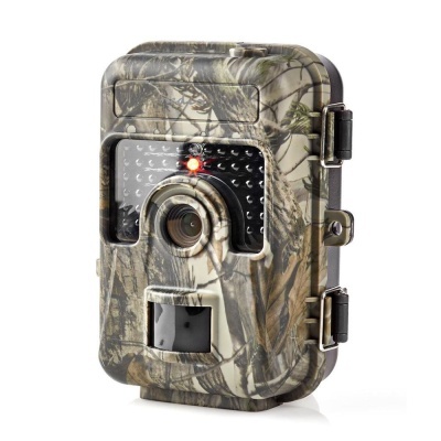 Câmara de vigilância camuflada com luz LED vermelha e visor