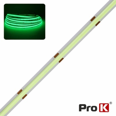Fita LED verde luminosa com logótipo Pro K