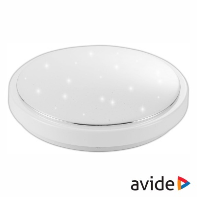 Plafon de teto redondo branco com LEDs integrados