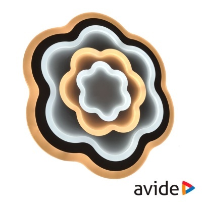 Conjunto de cinco moldes flores em plástico nas cores bege, preto e branco