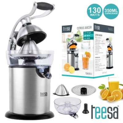 Espremedor de citrinos Teesa inox 130 watts 350ml com peças desmontáveis