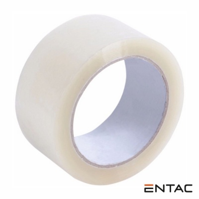 Rolo de fita adesiva transparente com núcleo branco