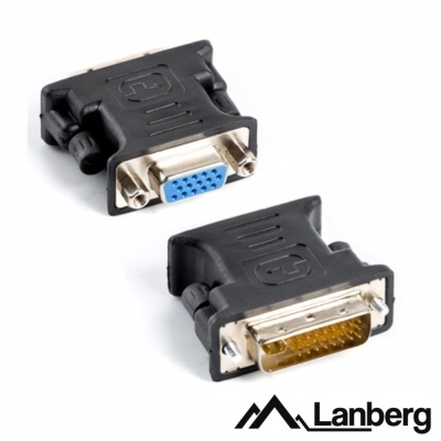Adaptadores video Lanberg DVI-D para VGA preto