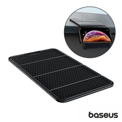 base antiderrapante preta Baseus para telemóvel