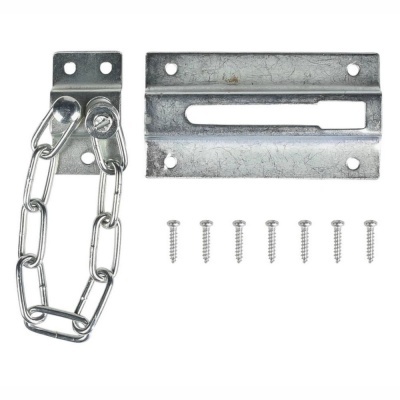 Conjunto de fecho de segurança com corrente e parafusos