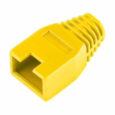 Proteção amarela para conector Ethernet RJ45