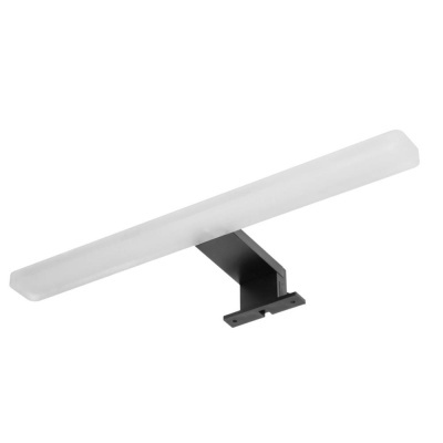 Candeeiro de parede LED branco com suporte preto