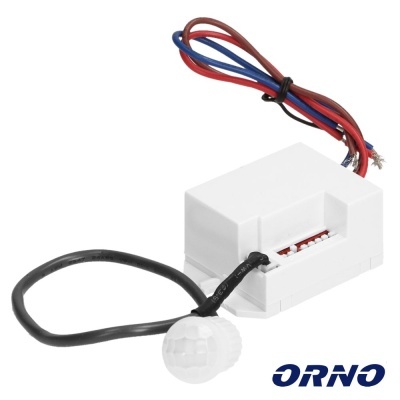 Sensor infravermelho ORNO com cabo e caixa branca