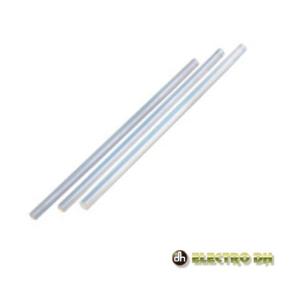 Três varas cilíndricas prateadas sobre fundo branco com logotipo Electro DH