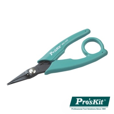 Alicate Pro'sKit verde-azulado com lâminas pretas