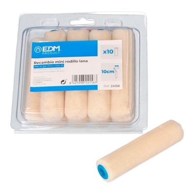 Recargas de mini rodillo de lã EDM Product em embalagem plástica transparente