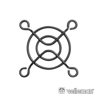 suporte protetor de ventoinha metálico preto circular