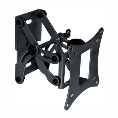 Suporte ajustável preto para monitor ou TV em metal