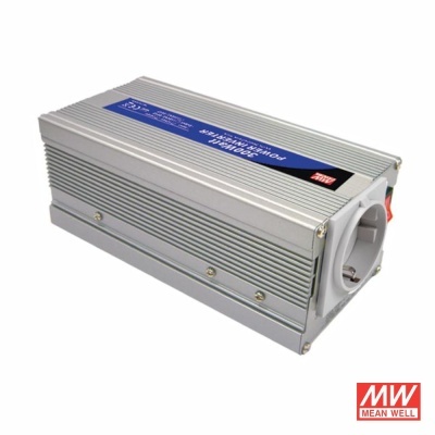 Inversor de tensão MEAN WELL modelo SD-2000 cinzento com ficha elétrica