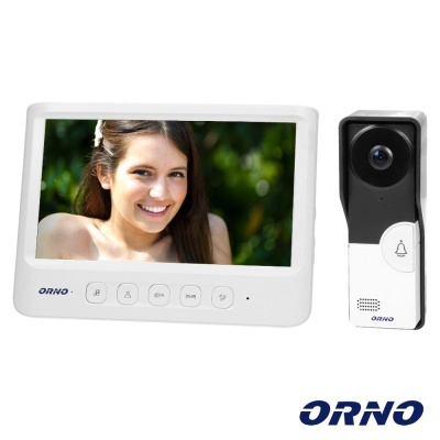 Sistema de vídeo porteiro ORNO com monitor e unidade exterior