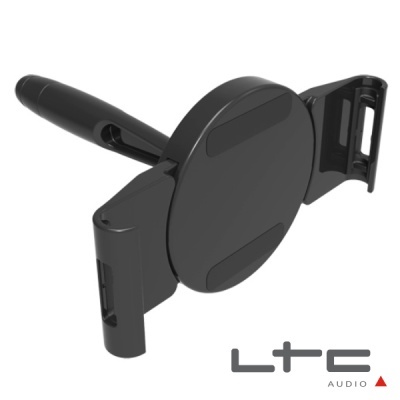 Suporte de telefone móvel preto com logotipo LTC AUDIO