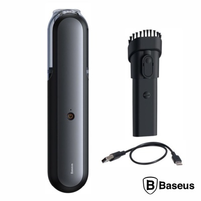 Escova elétrica Baseus preta com acessório de limpeza e cabo USB
