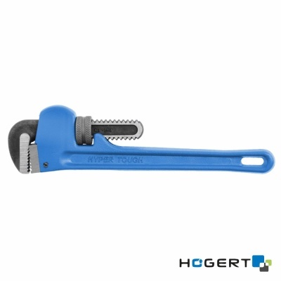 Chave inglesa ajustável azul com texto HYPER TOUGH e logotipo HOGERT
