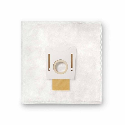 Saco branco para aspirador com suporte em papel