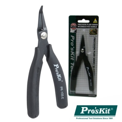 Alicate de precisão Pro'sKit preto na embalagem original