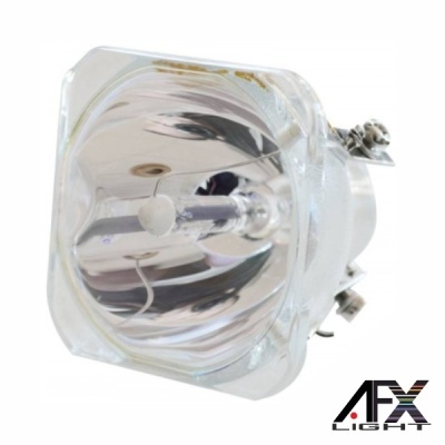 lâmpada de projetor transparente com refletor espelhado e logo AFX Light