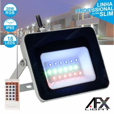 Projetor de luz LED RGB profissional com controle remoto