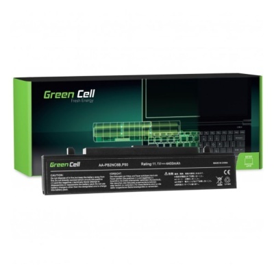 Bateria Green Cell para portátil em embalagem preta e verde