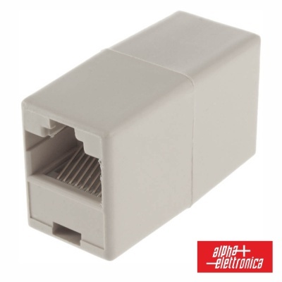 Conector de extensão adaptador RJ45 cinza
