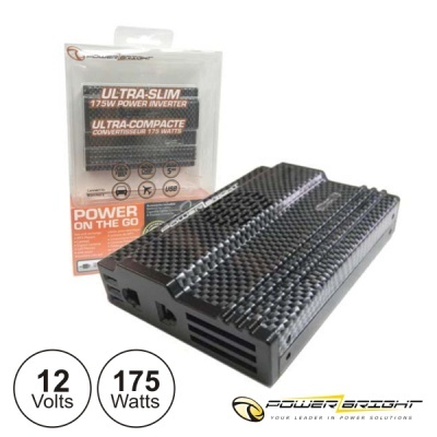 Inversor de energia Power Bright 175W 12V em embalagem transparente