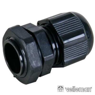 Conector preto de plástico Velleman
