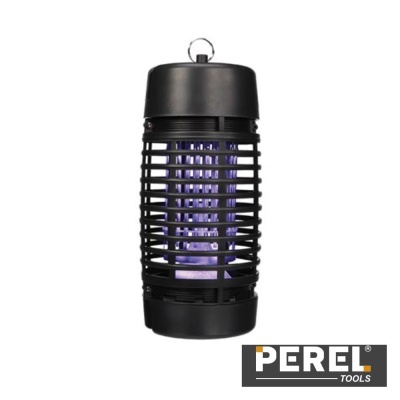 Repelente elétrico de insetos preto com luz azul da PEREL