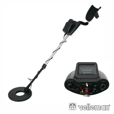 Detector de metais Velleman preto com painel de controlo