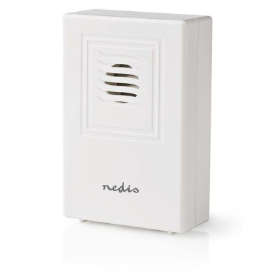 Dispositivo branco com grelha para som e texto nedis