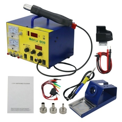 Estação de retrabalho BAKU 909 com acessórios completos