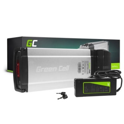 Bateria Green Cell para bicicleta elétrica com carregador e chaves