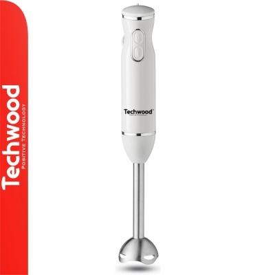 Misturador de mão branco e inox da marca Techwood