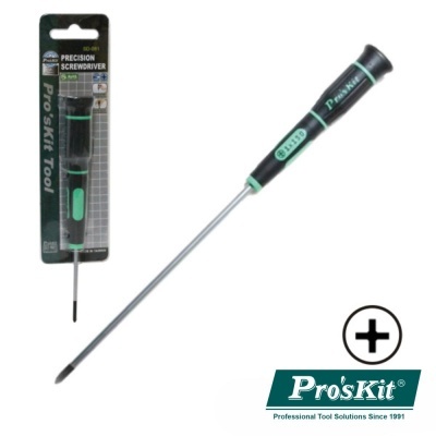 Chave de fendas de precisão preta e verde Pro'sKit com embalagem e logótipo