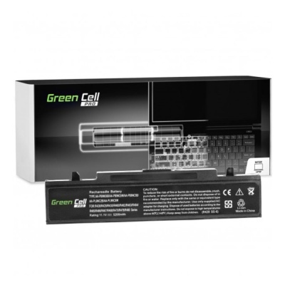 Bateria recarregável Green Cell Pro preta com embalagem e desenho de teclado