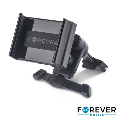 Suporte para telemóvel preto ajustável da FOREVER MOBILE