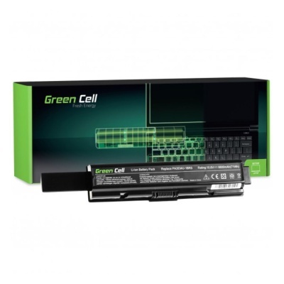 Bateria para computador portátil Green Cell com embalagem preta e verde.