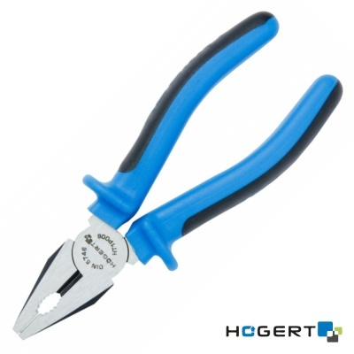 Alicate multifunções azul e preto HOGERT sobre fundo branco