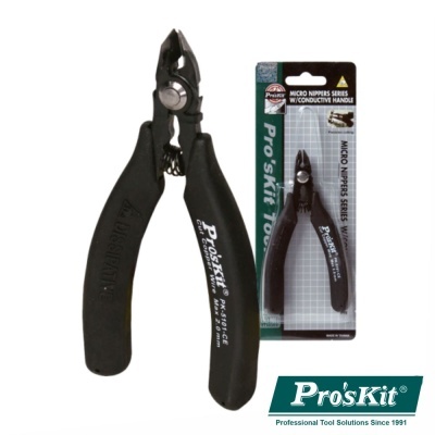 Alicate preto Pro'sKit com embalagem original