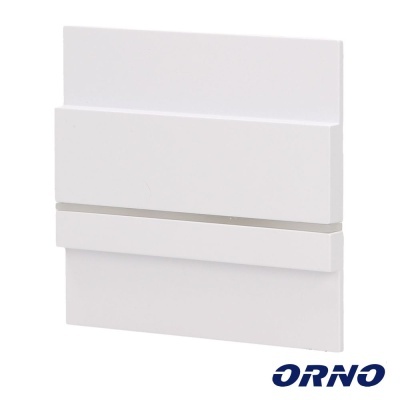 campainha elétrica branca da marca ORNO com design liso e linhas horizontais