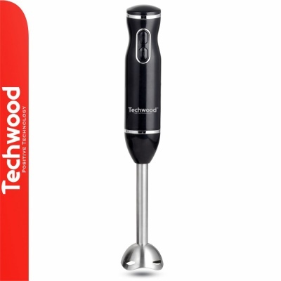 Varinha mágica preta Techwood com haste em aço inoxidável