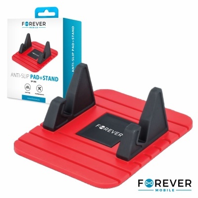 Suporte anti-deslizante vermelho com partes pretas, marca Forever Mobile