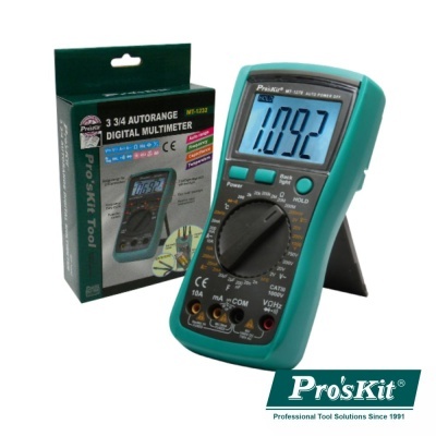 Multímetro digital Pro'sKit autorange com caixa original