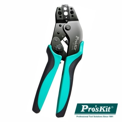 Alicate de crimpar Pro'sKit preto e verde