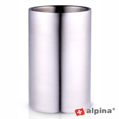 Copo cilíndrico de aço inoxidável com logotipo alpina