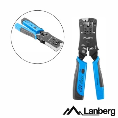 alicate de cravar azul e preto da marca Lanberg