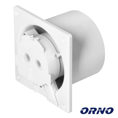 Ventilador ou exaustor de parede branco com logotipo ORNO